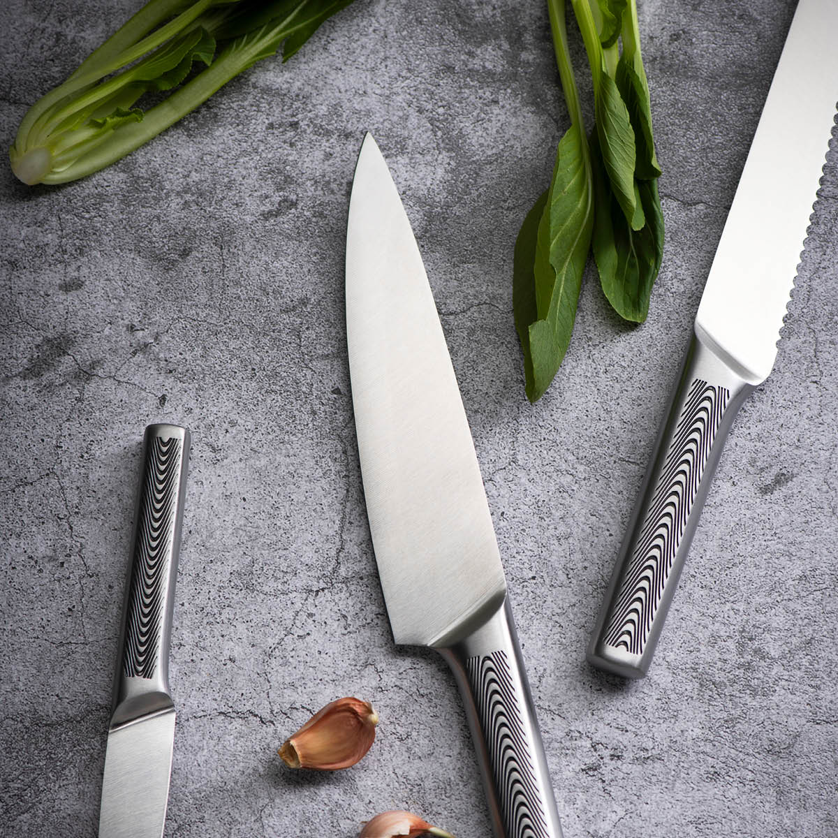 Modern House Blade knivset 3 delar stål