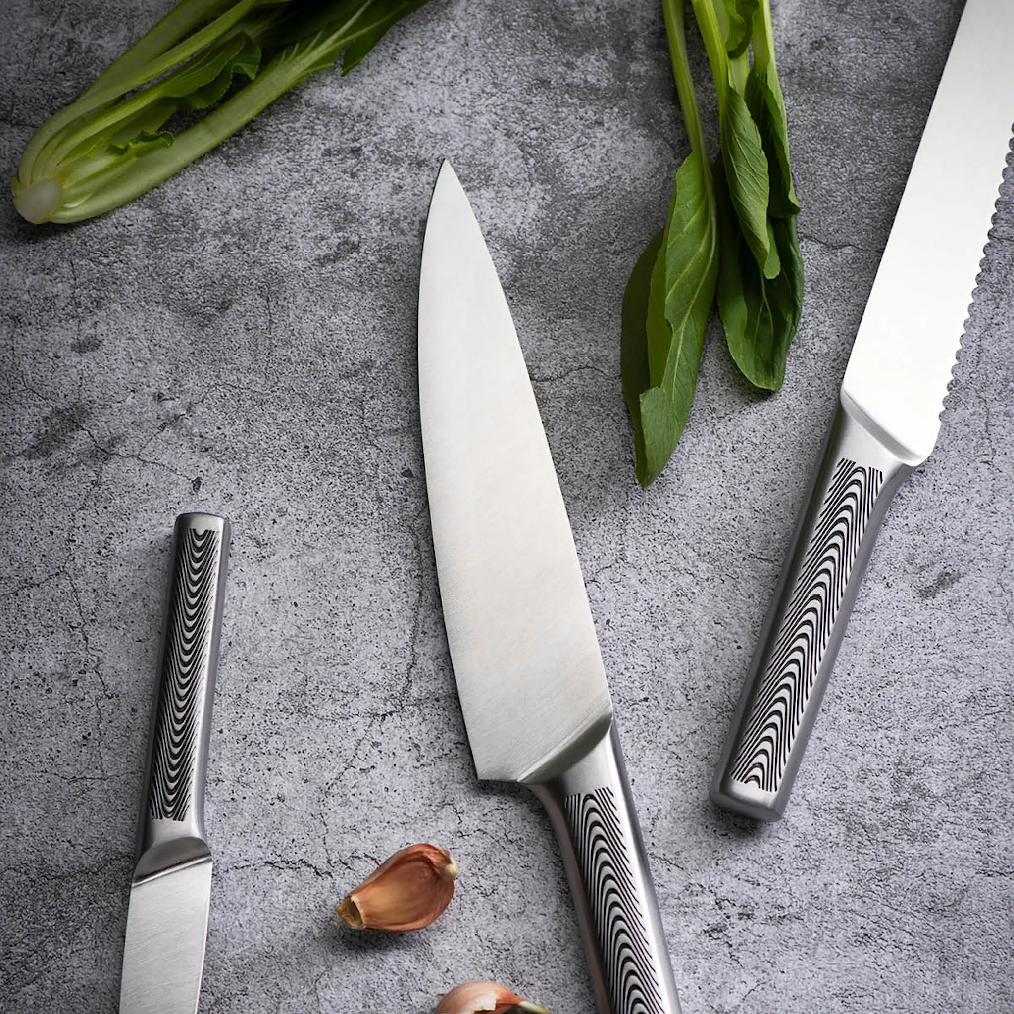 Modern House Blade knivset 3 delar stål
