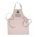 Förkläde "När man festar" grå