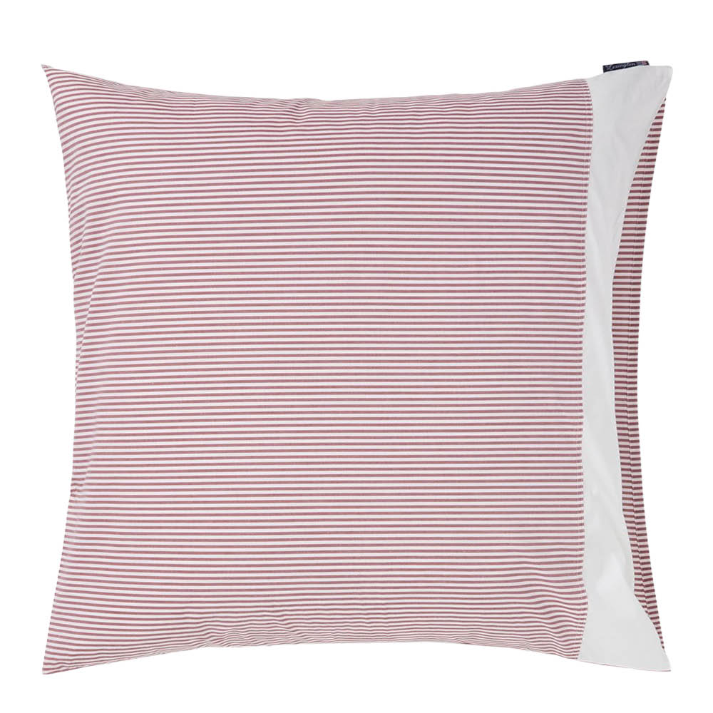 Lexington Örngott 65x65 cm bomullspercale randigt fig/white
