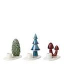 Winter Stories ljusstake set 3 delar svamp