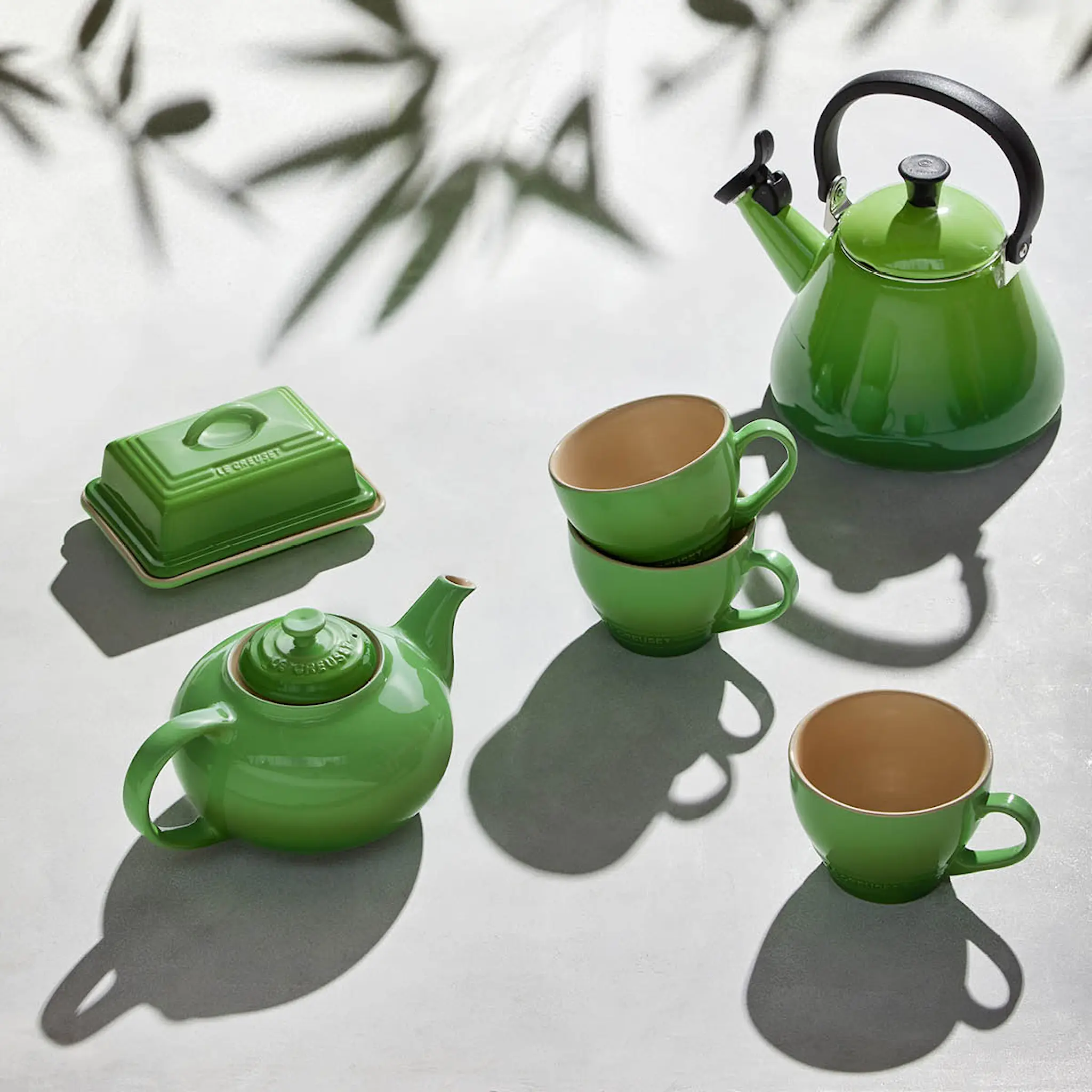 Le Creuset Kone Vattenkittel med vissla 1,6 L Grön