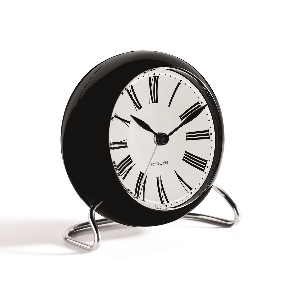 Arne Jacobsen Roman vekkeklokke svart