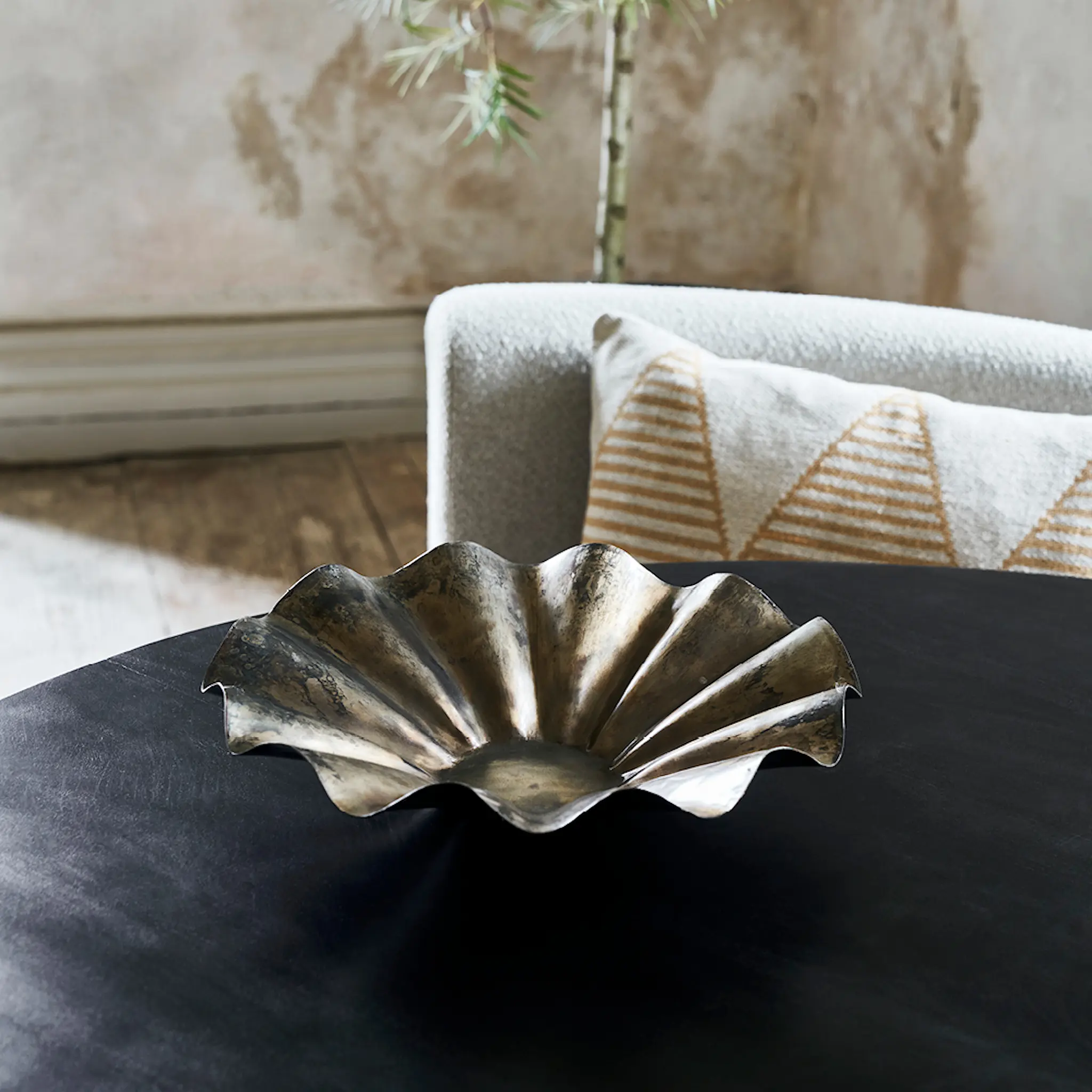 House Doctor Flood skål 35x8 cm antikbrun