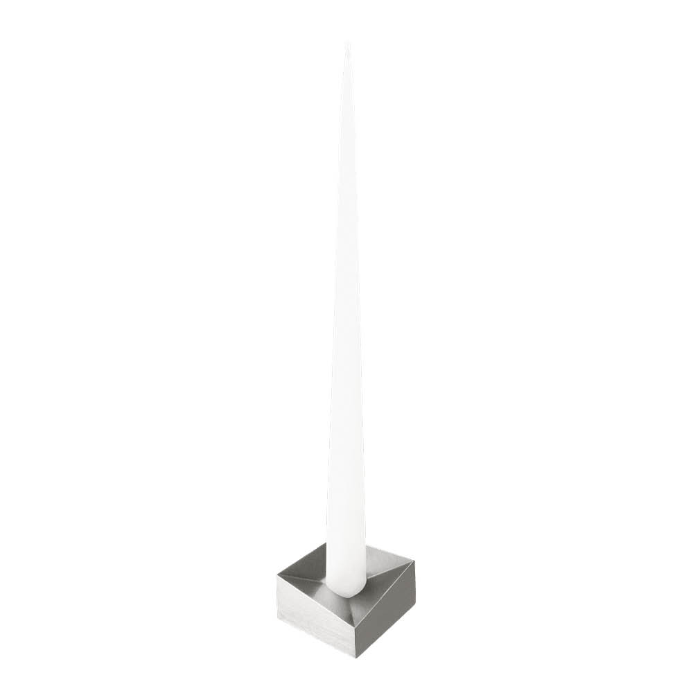 Stoff Nagel - Reflect kynttilänjalka suuri 3,2x5,5 cm harjattu kromi