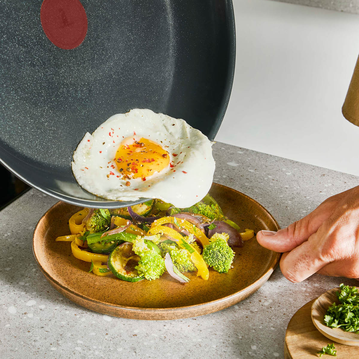 Tefal Extreme SS Ceramic stekepanne 28 cm keramisk
