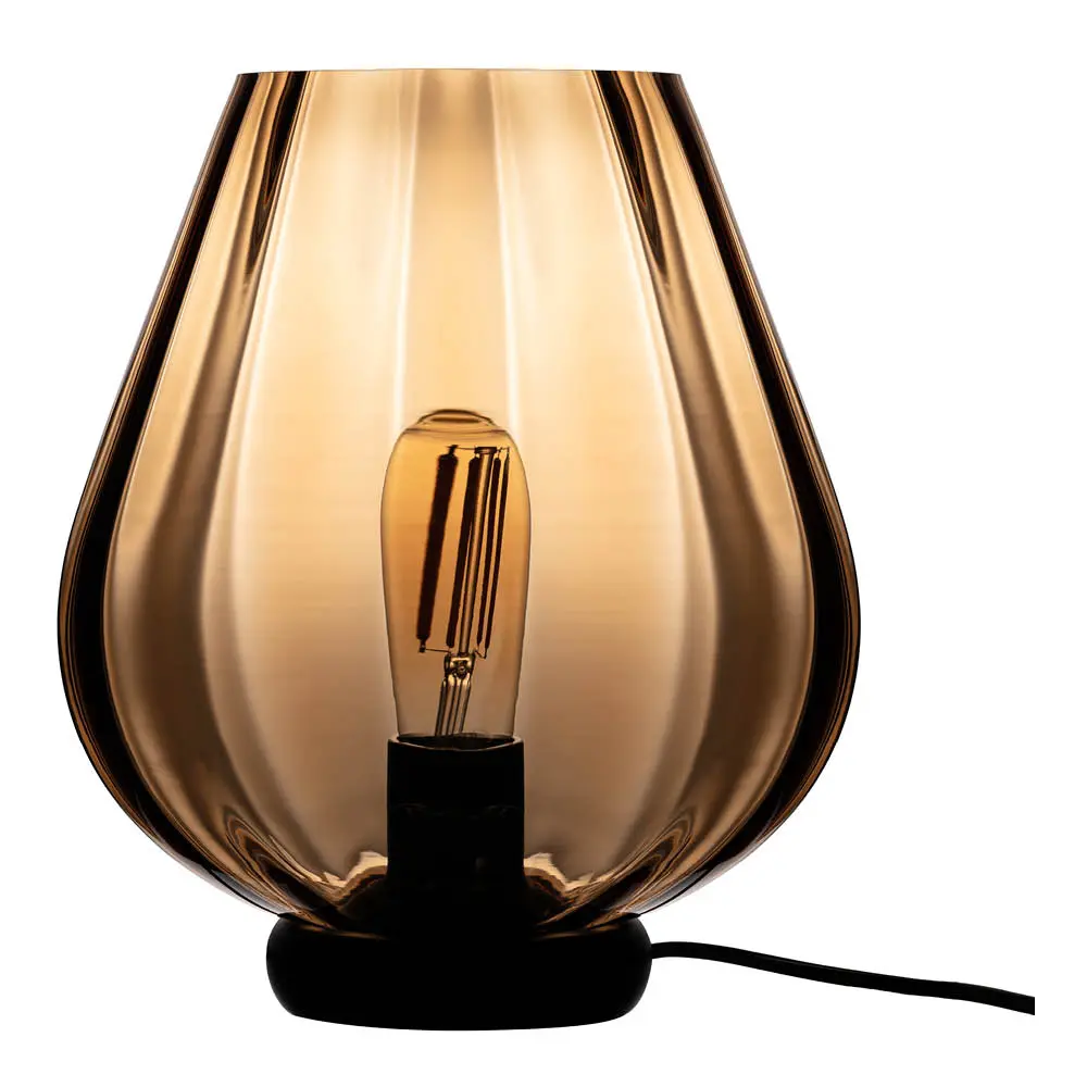 Rocks bordlampe 30 cm caramel