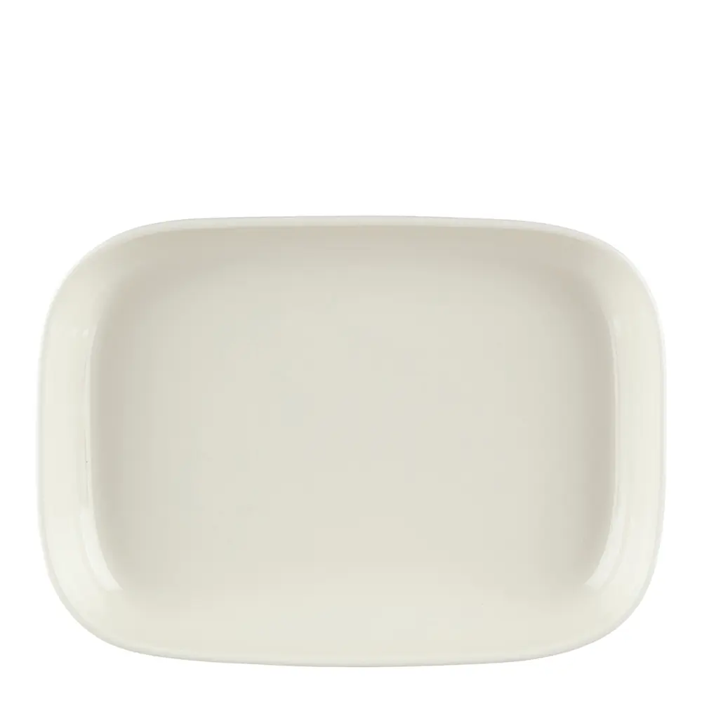 Oiva / Siirtolapuutarha Tarjoiluastia 18x25 cm Valkoinen/Beige