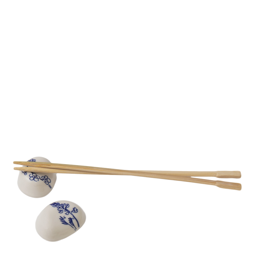 Moomin Arabia Muumi Haru Syömäpuikkopidike 2 kpl Valkoinen/Sininen