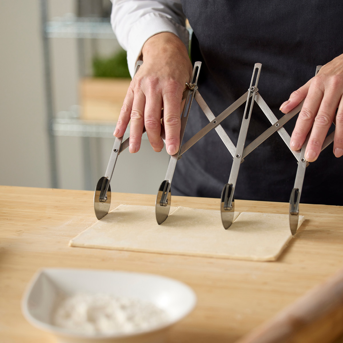 Blomsterberg Deigdeler med 5 hjul stål