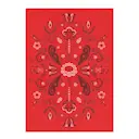 Torplyckan handduk 48x70 cm röd