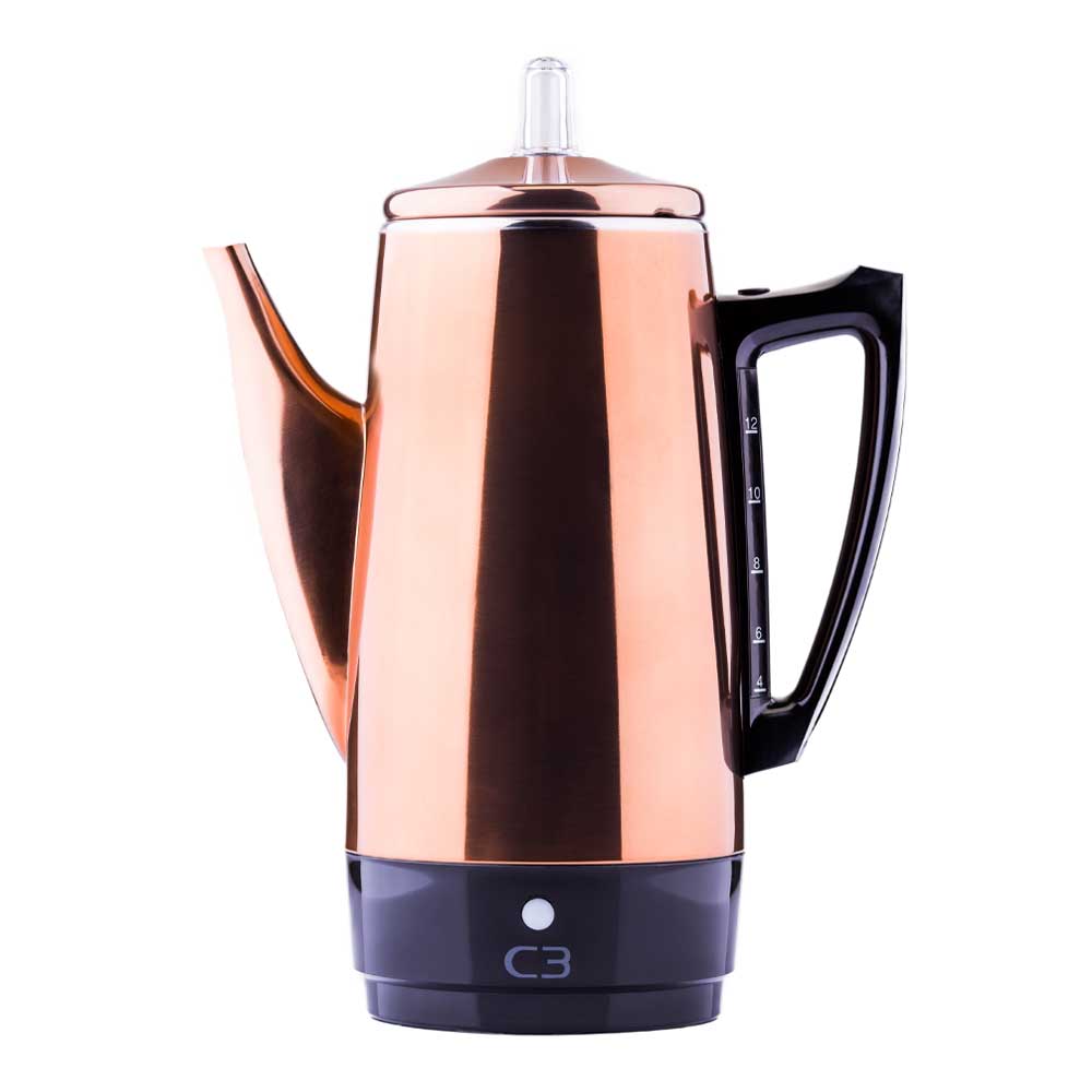 C3 Perkulator Original 12 koppar 33,4 cm koppar/stål