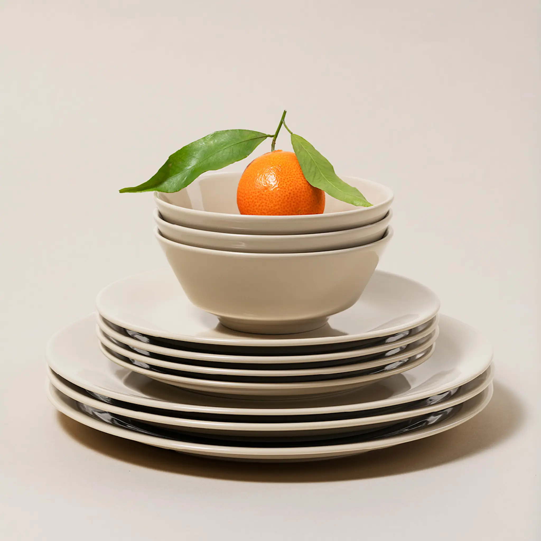 Arabia Mainio tallrik djup 22 cm sand