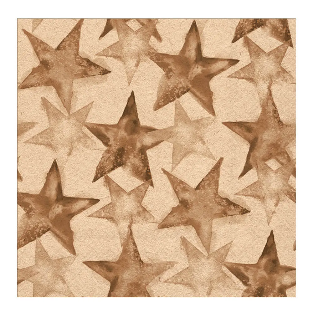 Lautasliina 33x33 cm 20 kpl Watercolour Stars brun
