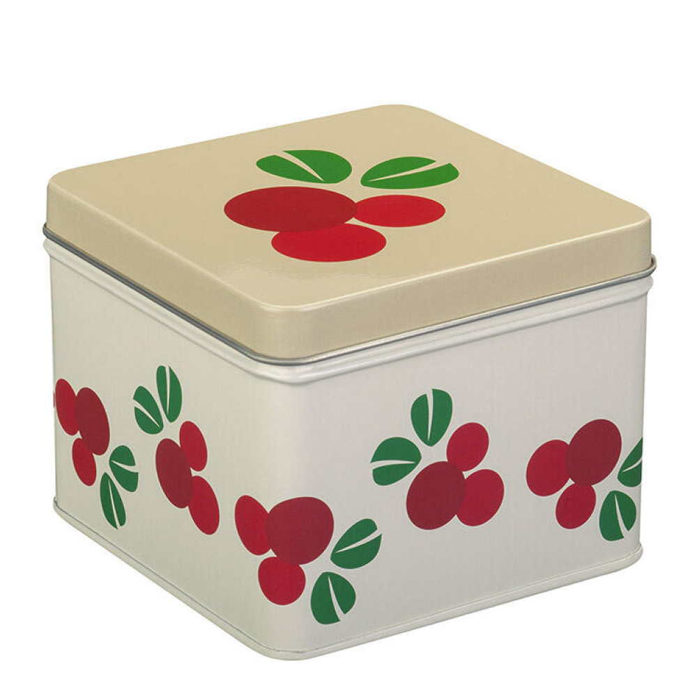 Blafre Lingon matlåda / förvaringslåda 10x10 cm röd