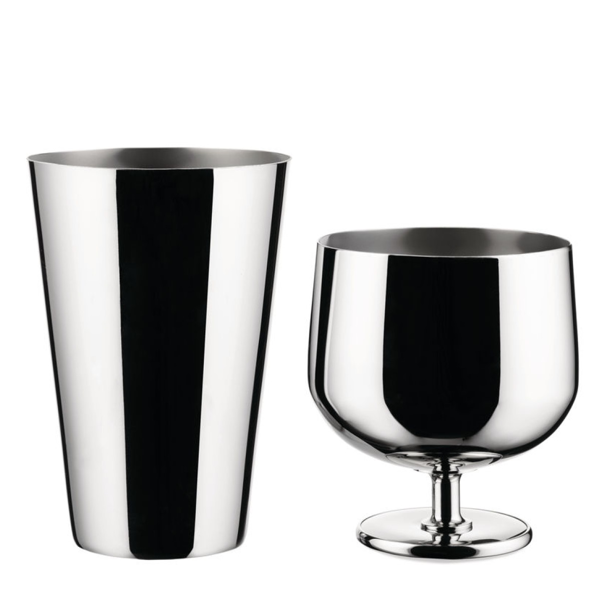 Alessi Tending Box cocktail shaker med kopp 50 cl rostfritt stål