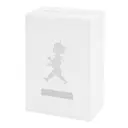 Förvaringsburk Stor med etikett Vit Högblank