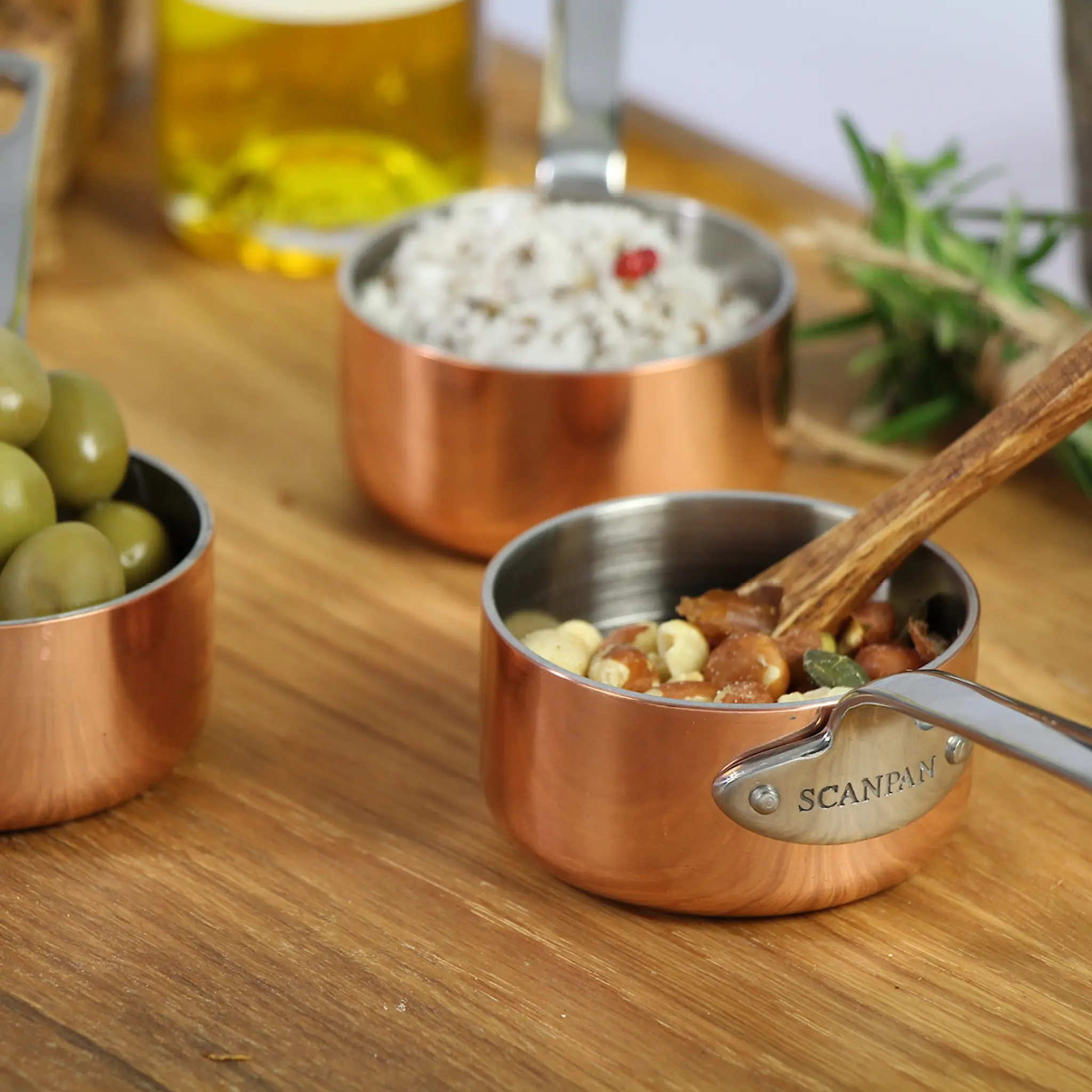 Scanpan Maitre D' minigrytset 3 delar 6 cm koppar