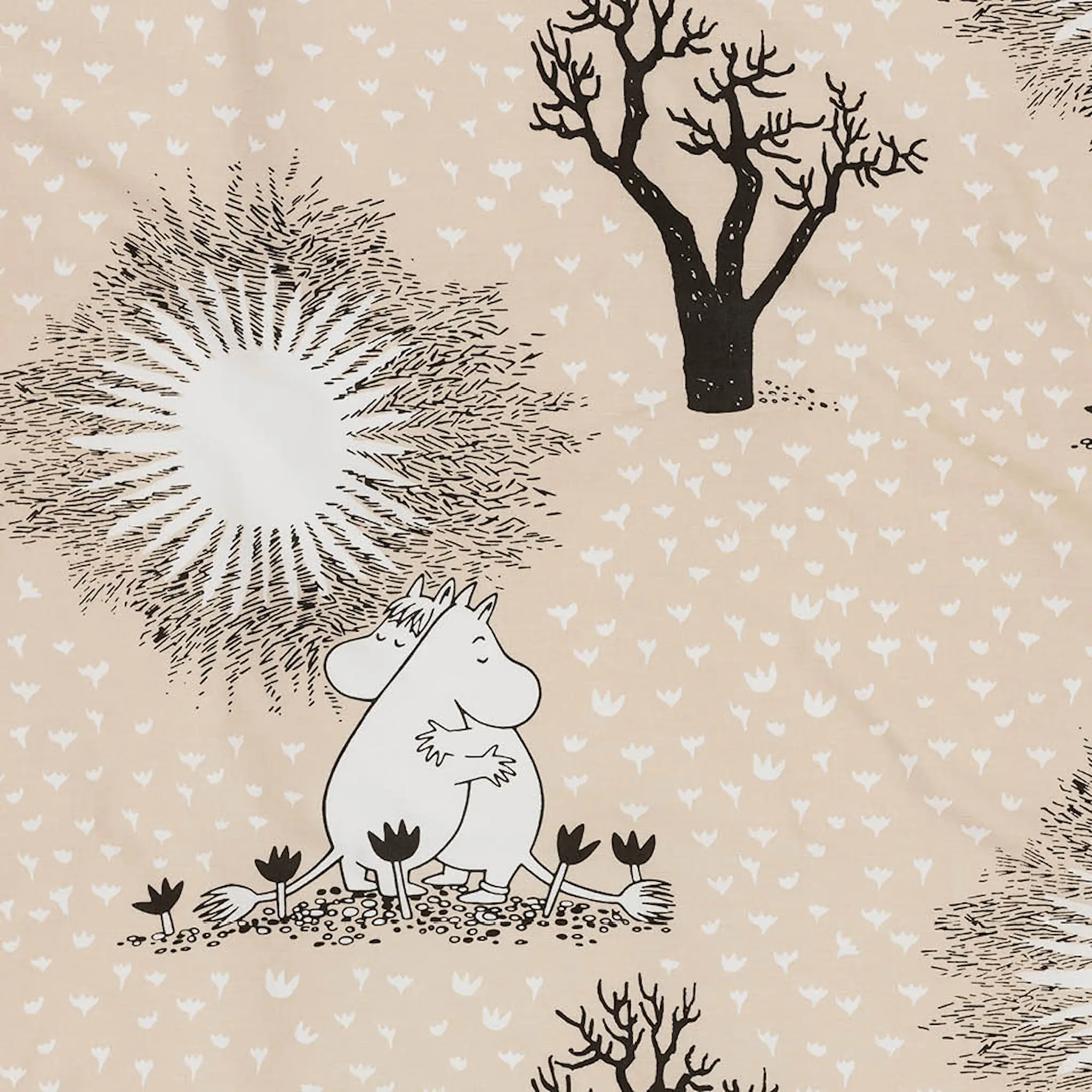 Moomin Arabia Mumin örngott 50x60 cm Kärlek beige