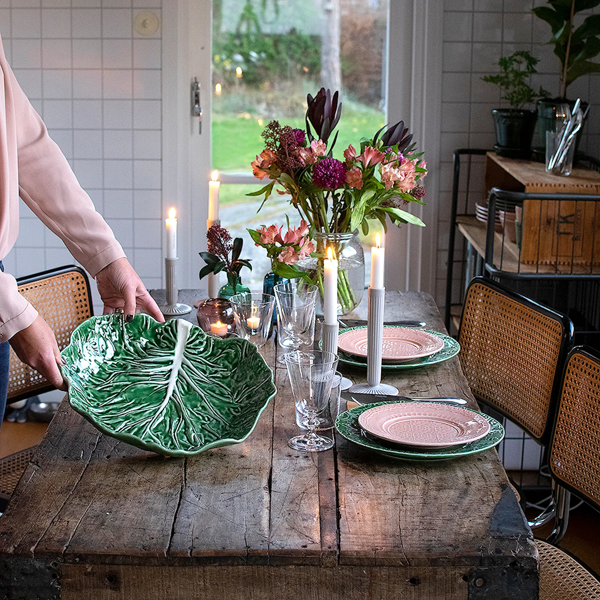 Bordallo Pinheiro Cabbage Kulho Kaalinlehti 32,5 cm Vihreä