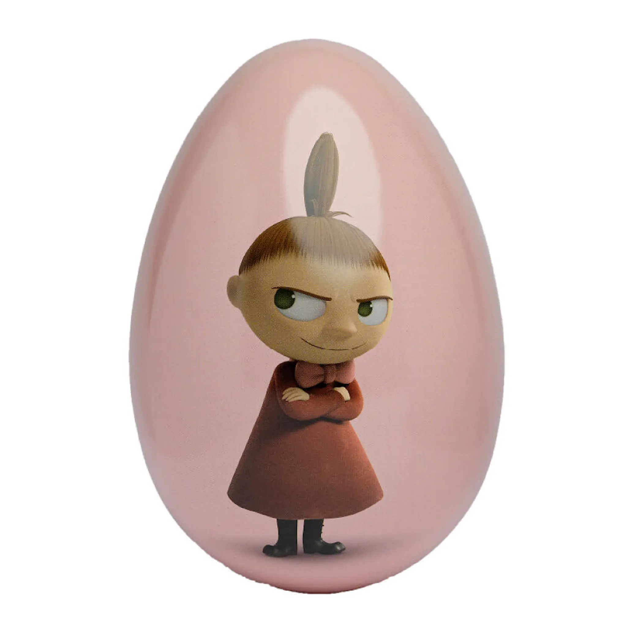 Moomin Metallinen Pääsiäismuna Pikku Myy 15 cm Vaaleanpunainen