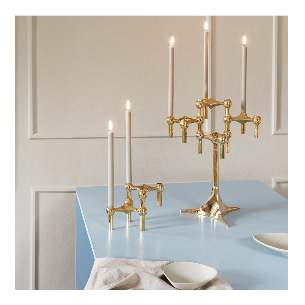 Stoff Nagel Uyuni lys led 2 stk 20x1,3 cm beige