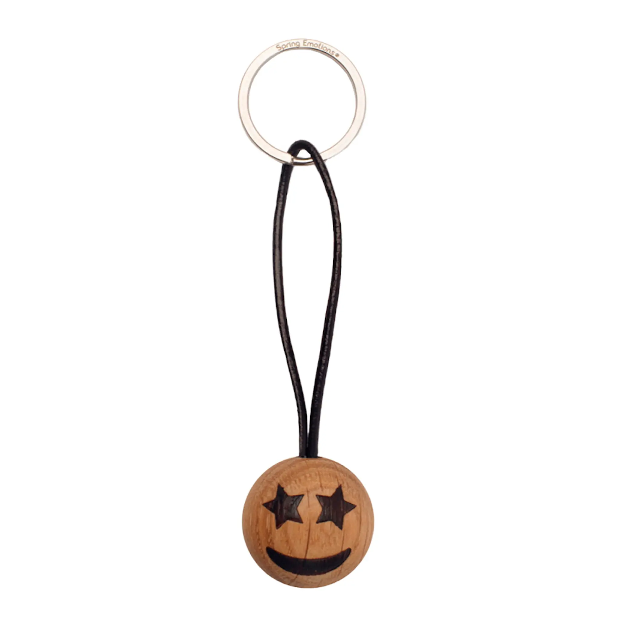 Spring Copenhagen Emoji Nyckelring 3 cm Star Eyes