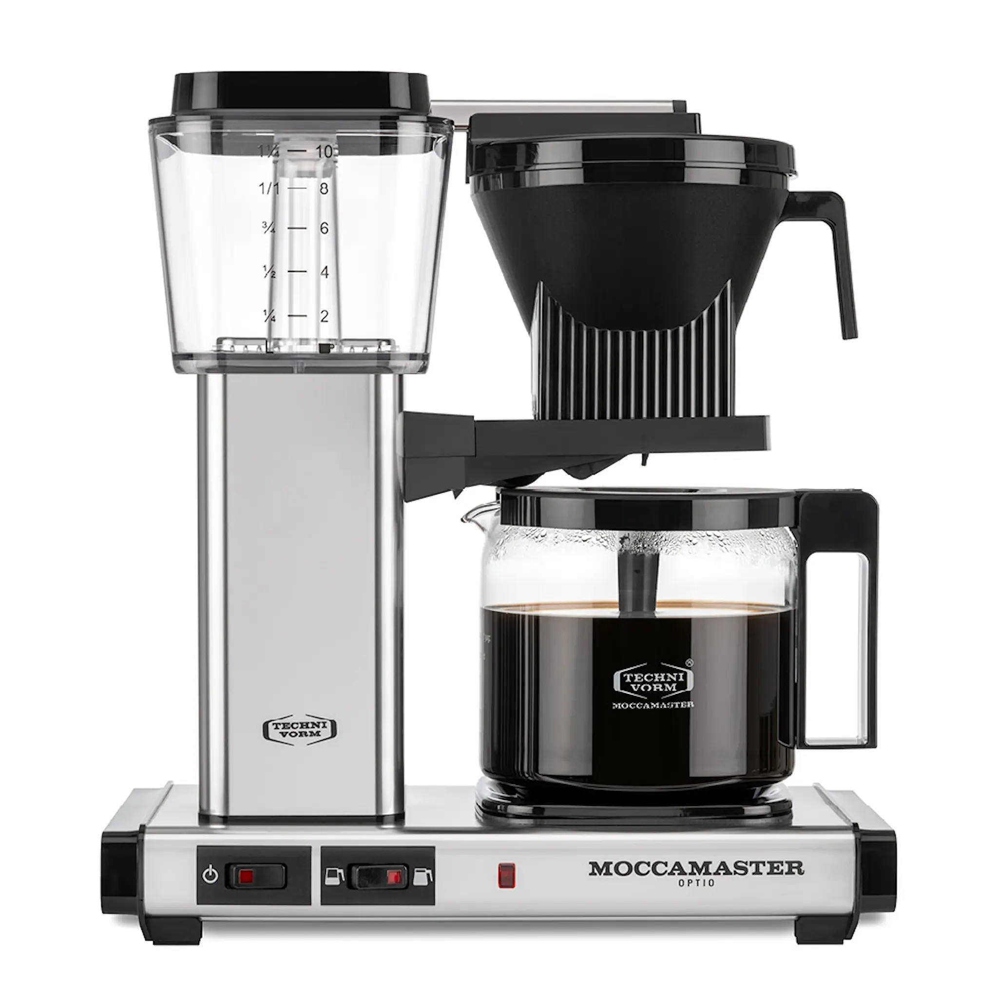 Moccamaster Optio kaffebryggare 1,25 L Polished silver