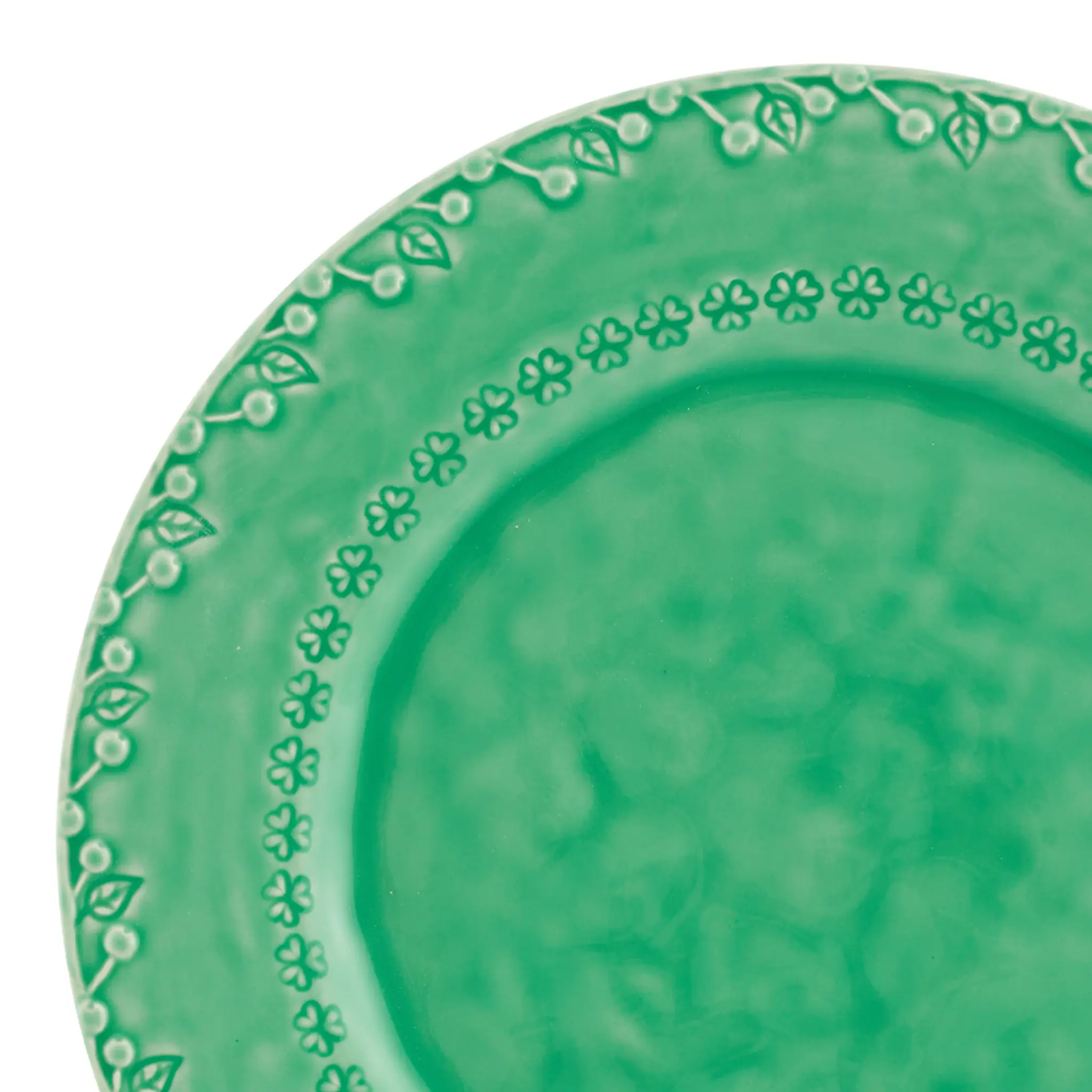 Bordallo Pinheiro Flora tallrik 29 cm grön