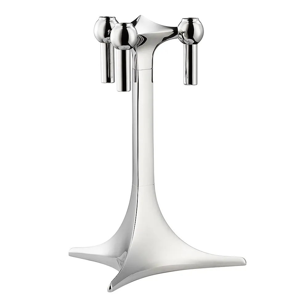 Stoff Nagel Kynttilänjalka 23x17 cm Kromi