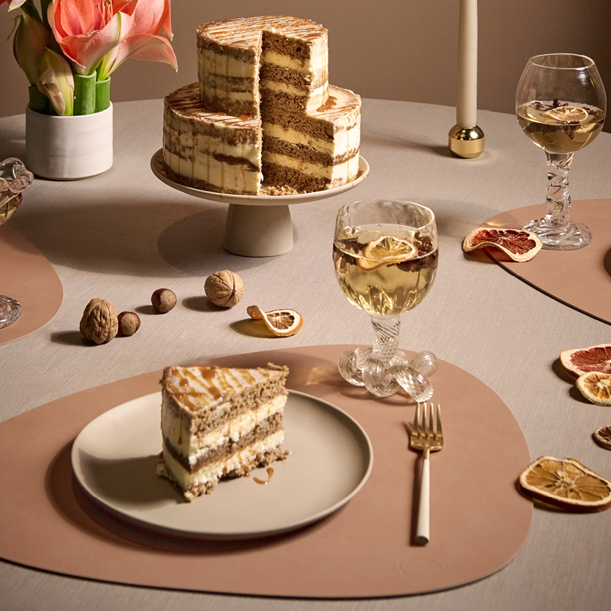 LIND DNA Curve Nupo Pöytätabletti 37x44 cm Old Rose