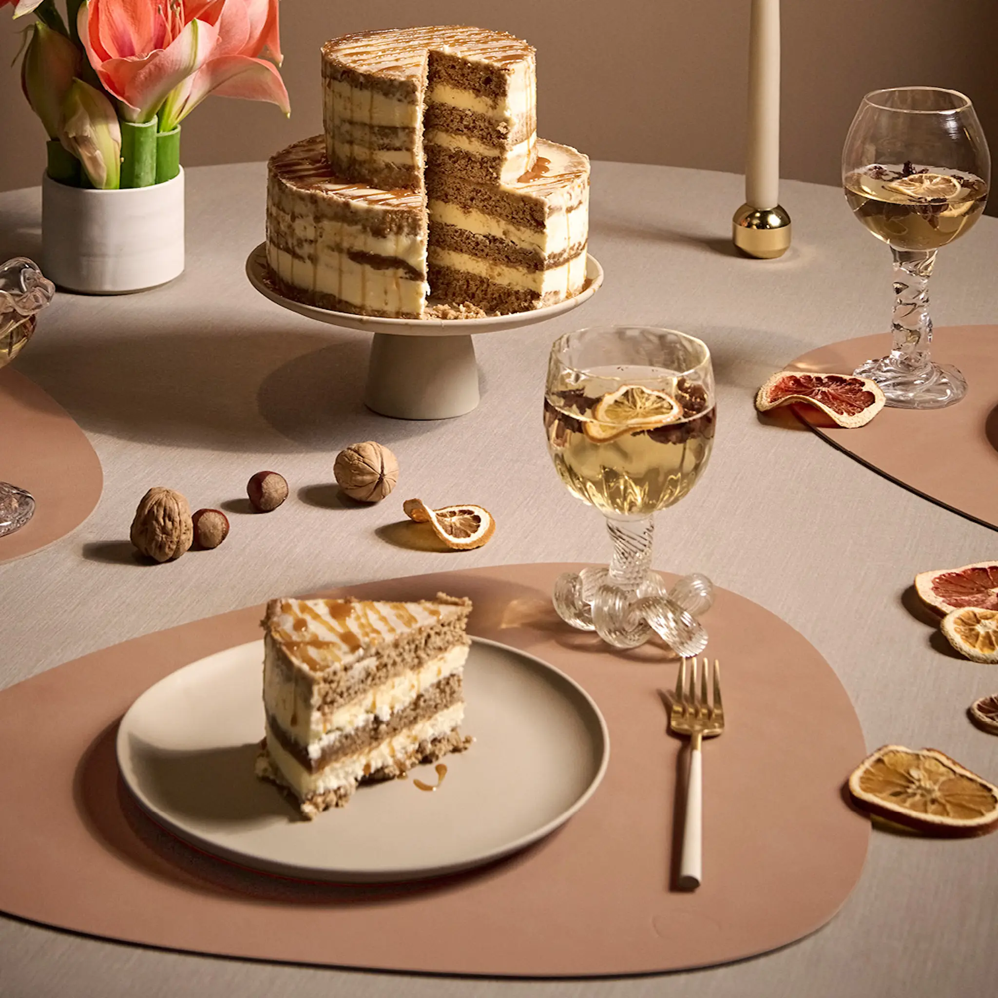 LIND DNA Curve Nupo Pöytätabletti 37x44 cm Old Rose