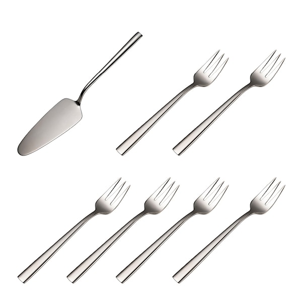 Spring Serveringsset Tårtspade och Tårtgafflar Blank