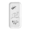 Bricka 27x13cm mumin 80 år