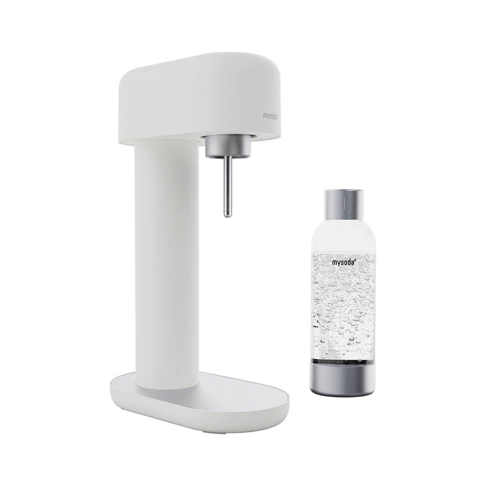 MySoda Ruby 2 Hiilihapotuslaite ilman sylinteriä 41 cm Valkoinen/Hopea