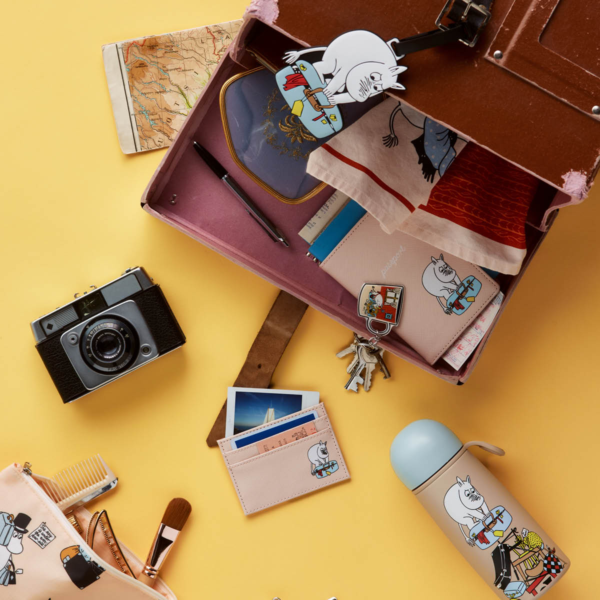 Moomin Arabia Mummi bagasjelapp 19 cm Mummitrollet Ferieklar