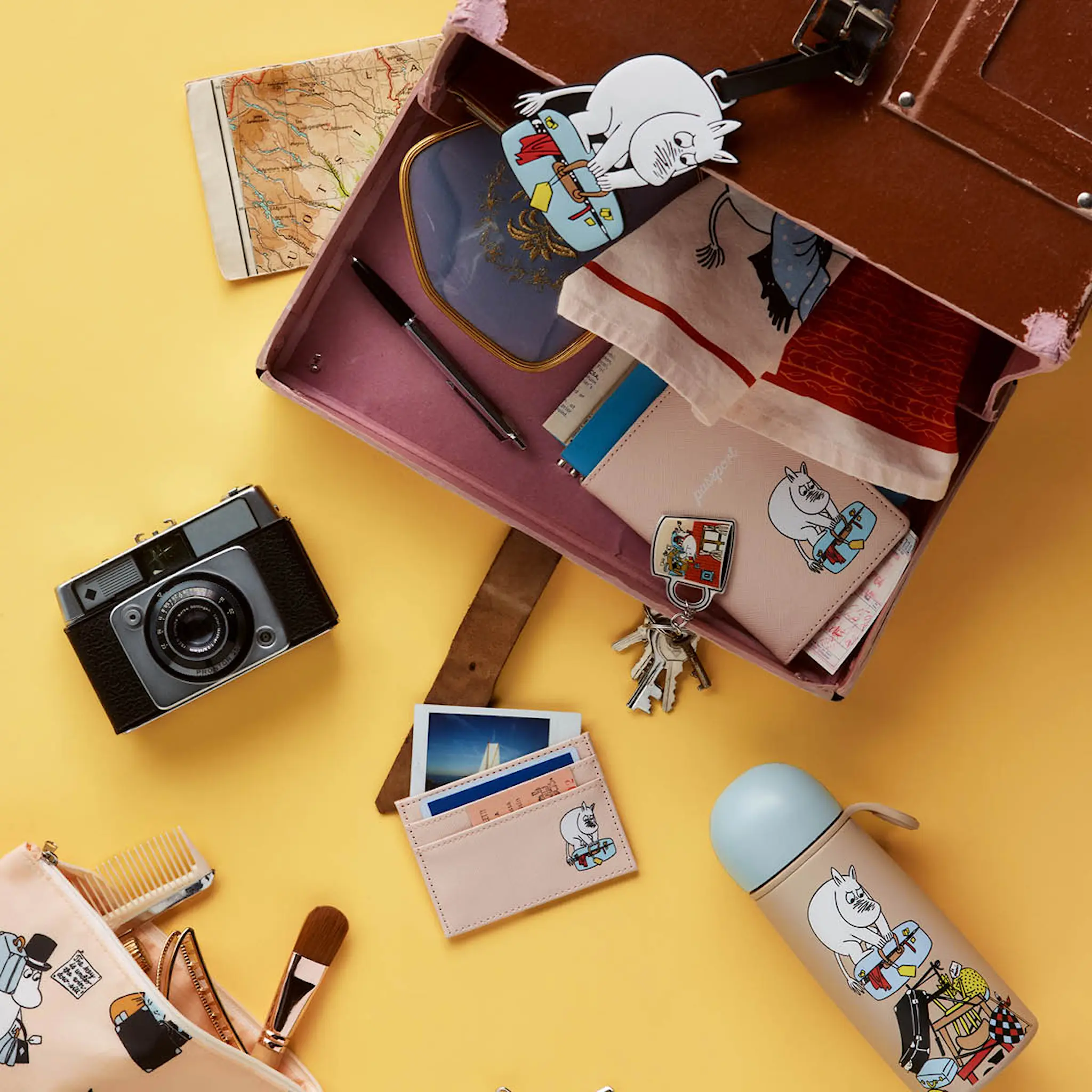 Moomin Arabia Mummi bagasjelapp 19 cm Mummitrollet Ferieklar