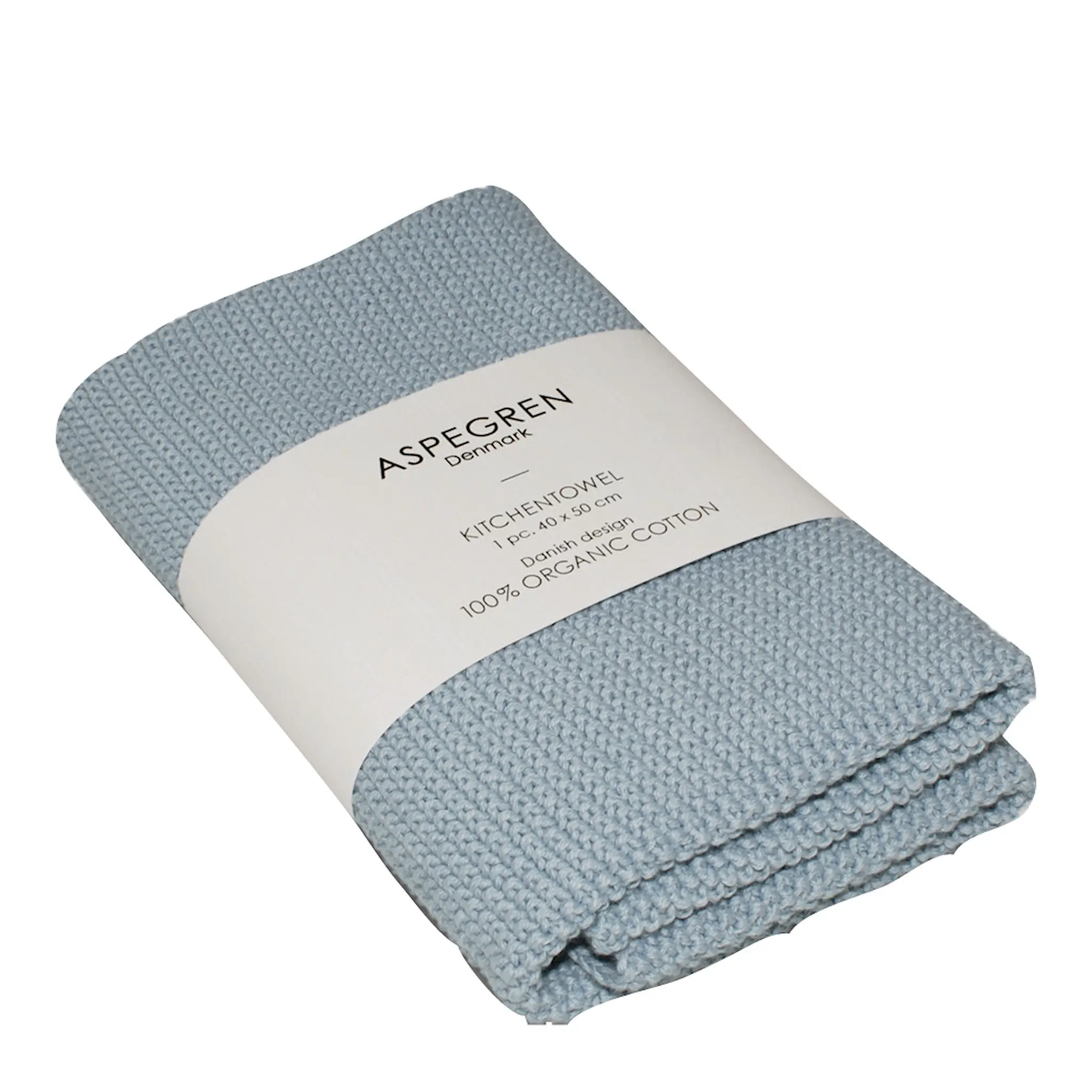 Aspegren Solid kökshandduk 40x50 cm skyblue
