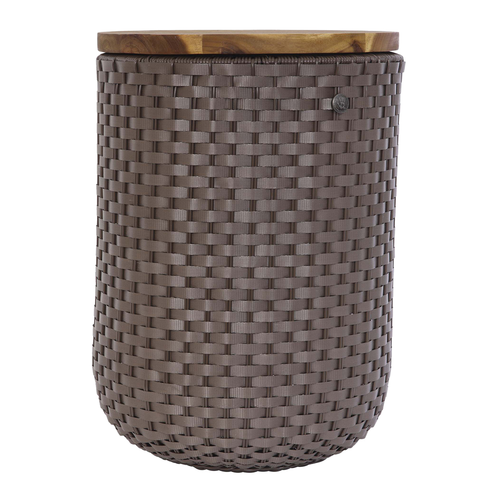 Handed By Halo sit puff med oppbevaring 34x45 cm taupe