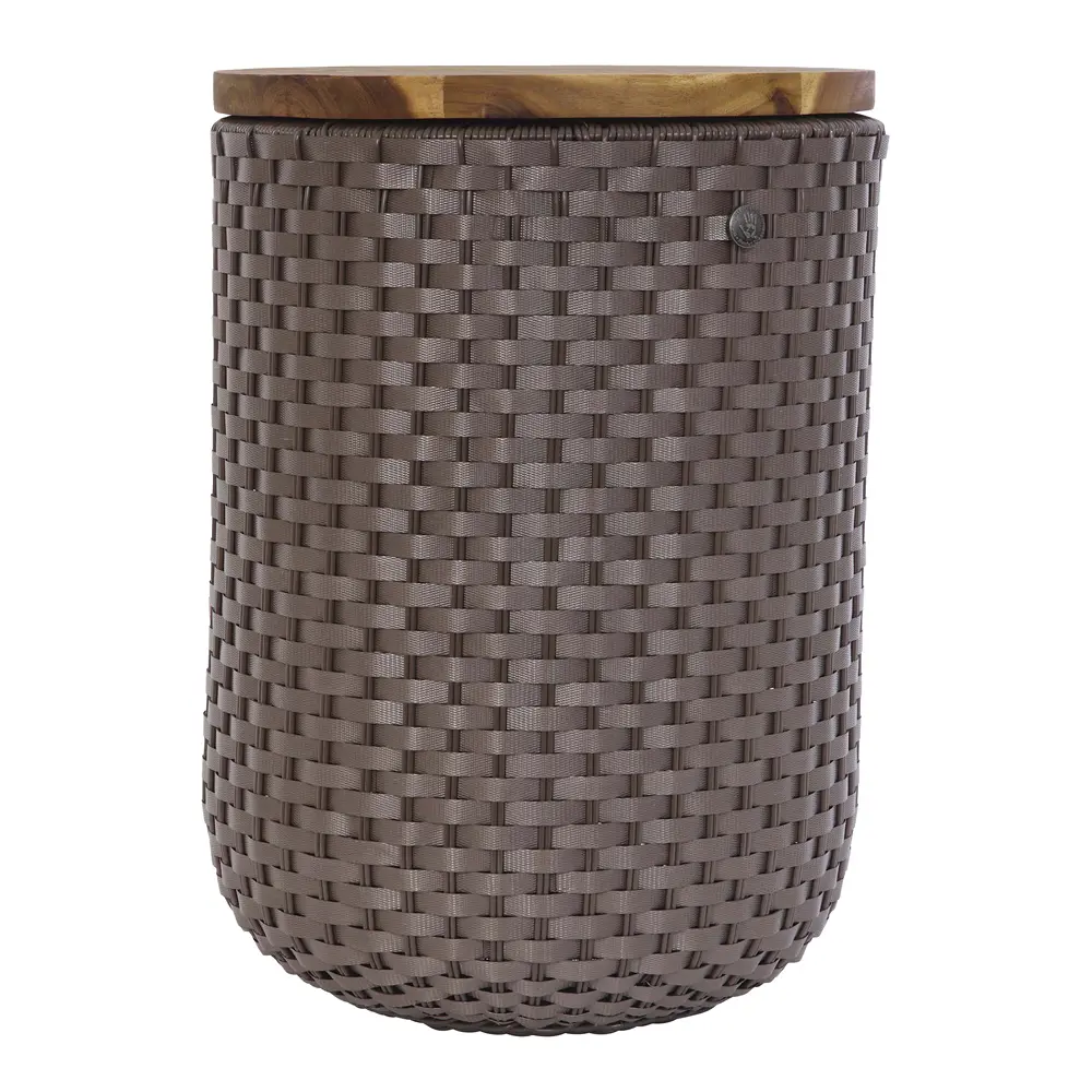 Halo sit puff med oppbevaring 34x45 cm taupe