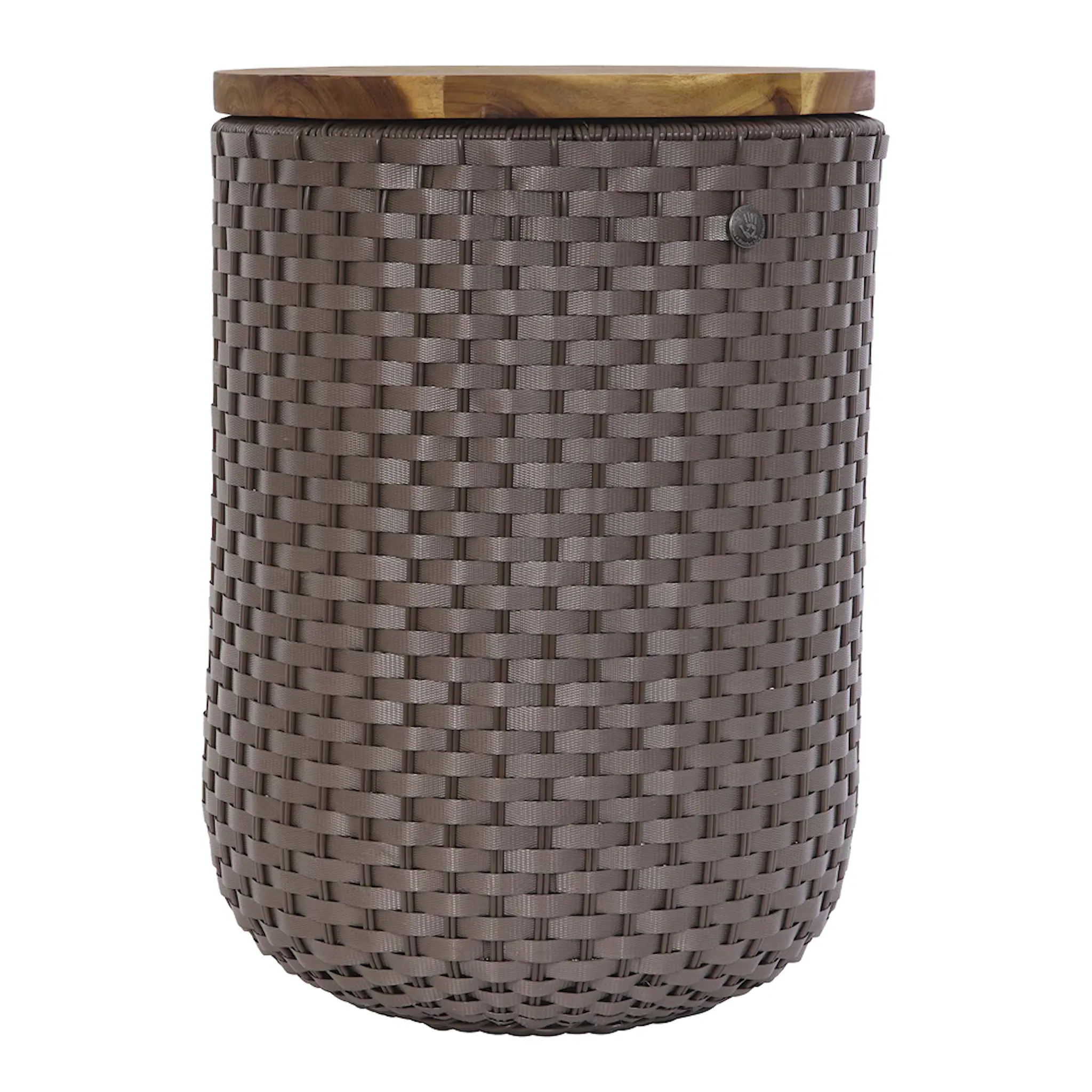Handed By Halo sit puff med oppbevaring 34x45 cm taupe