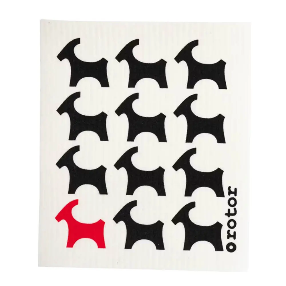 Tiskirätti 20x17cm Olkipukki Valkoinen