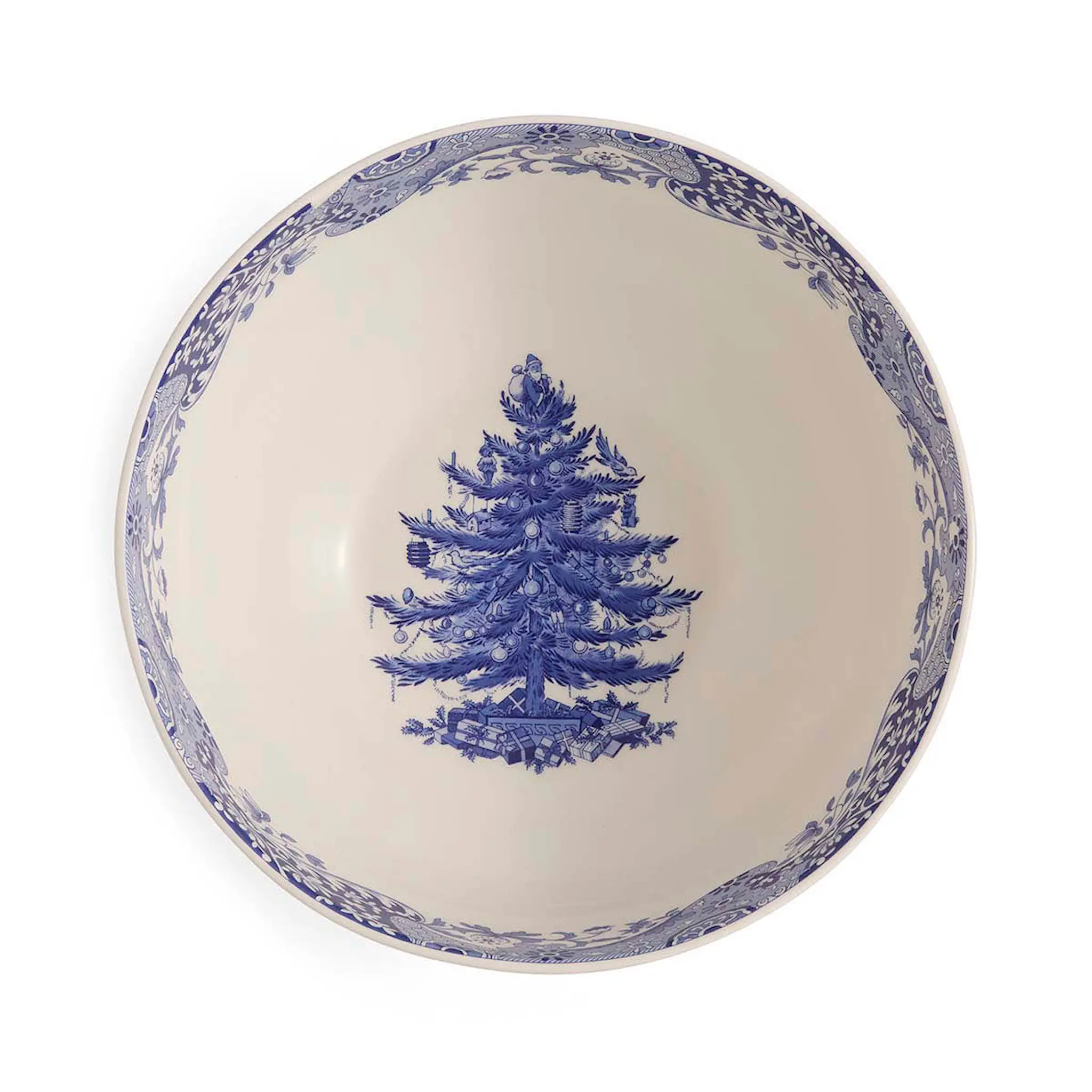 Spode Blue Italian Christmas Tree kulho 27,5 cm sininen/valkoinen