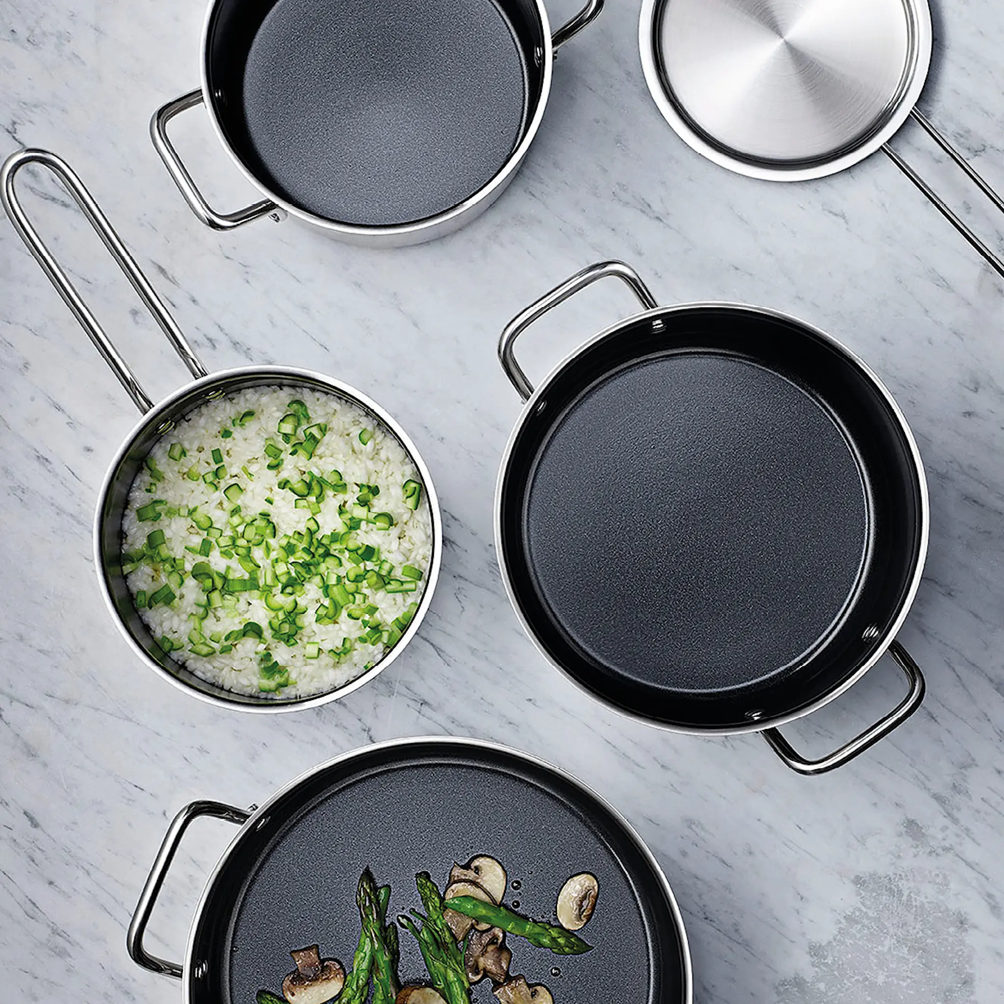 Eva Trio Stainless Steel gryta 4,8 L keramisk Slip-Let® beläggning