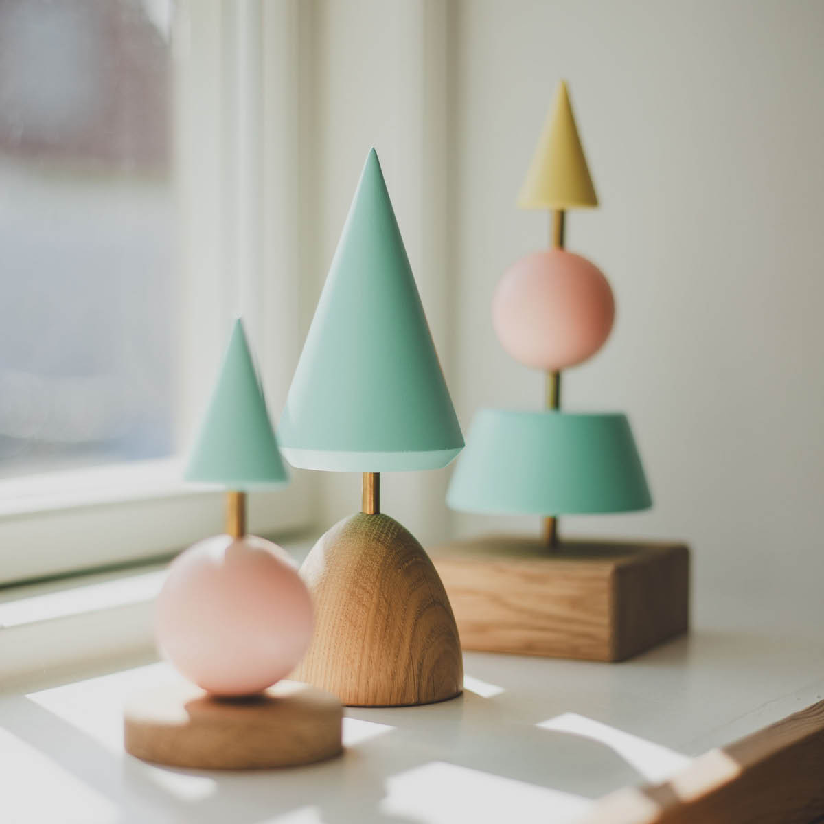 FableWood Thor Puufiguuri Joulukuusi 17 cm Turkoosi