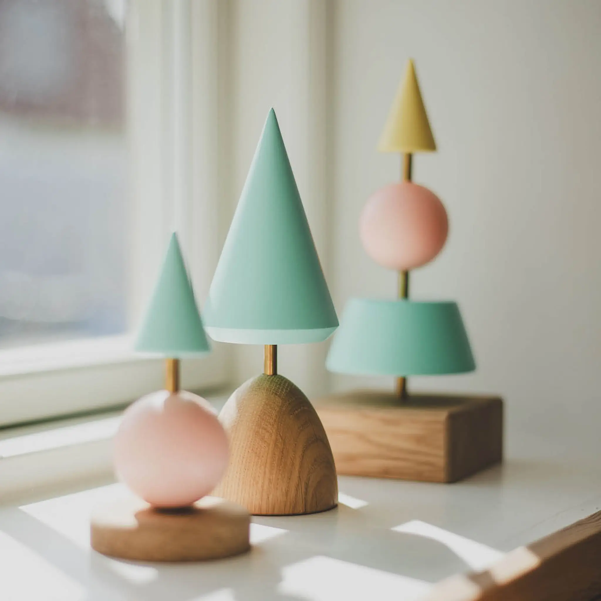 FableWood Thor Puufiguuri Joulukuusi 17 cm Turkoosi