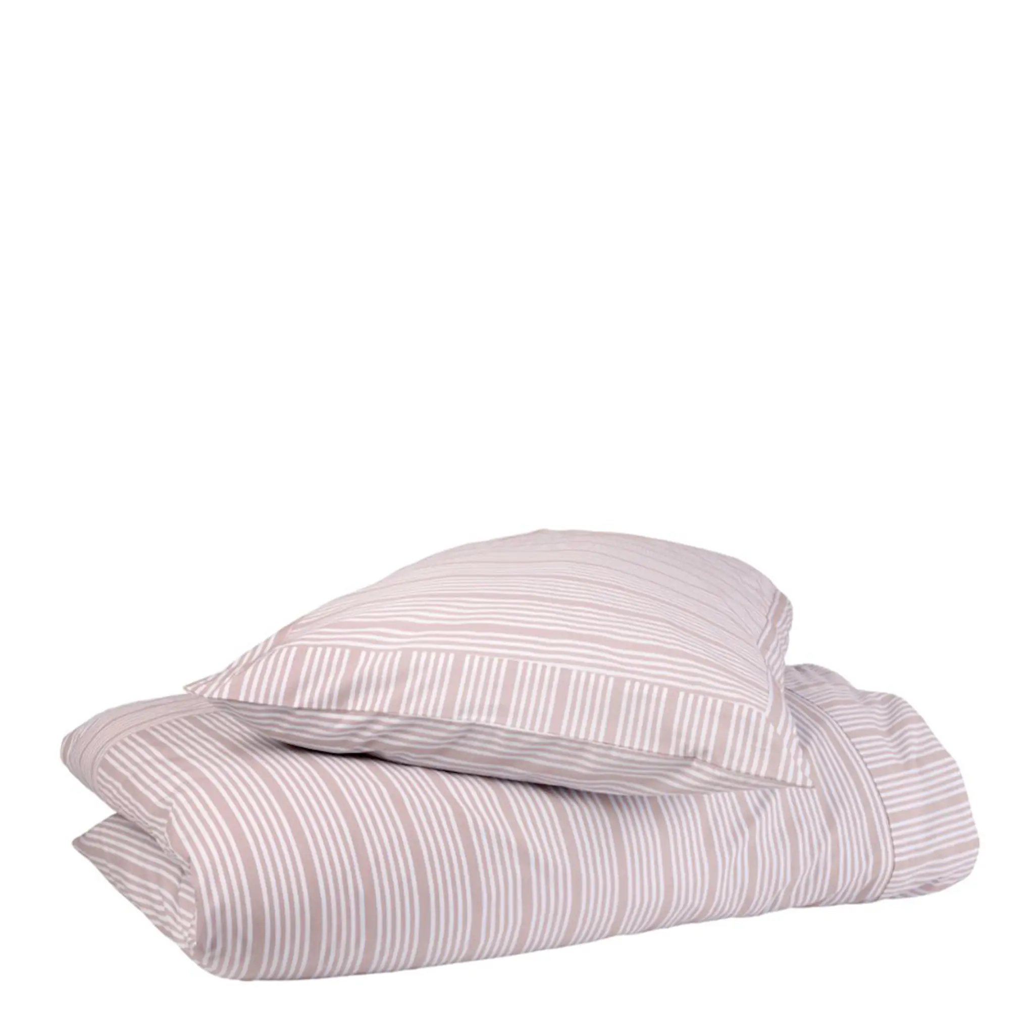 Home by Ilse Jacobsen Bedding Collection bäddset 140x200 cm + 63x60 cm powder rose stripes