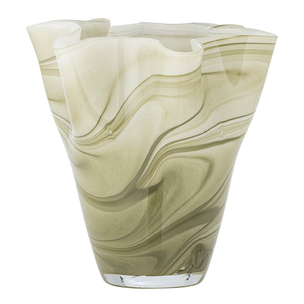 Bloomingville Toryn vase 24 cm grønn