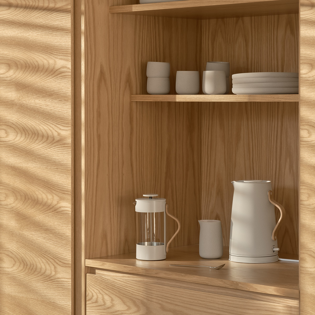 Stelton Emma presskanna 1 L sand