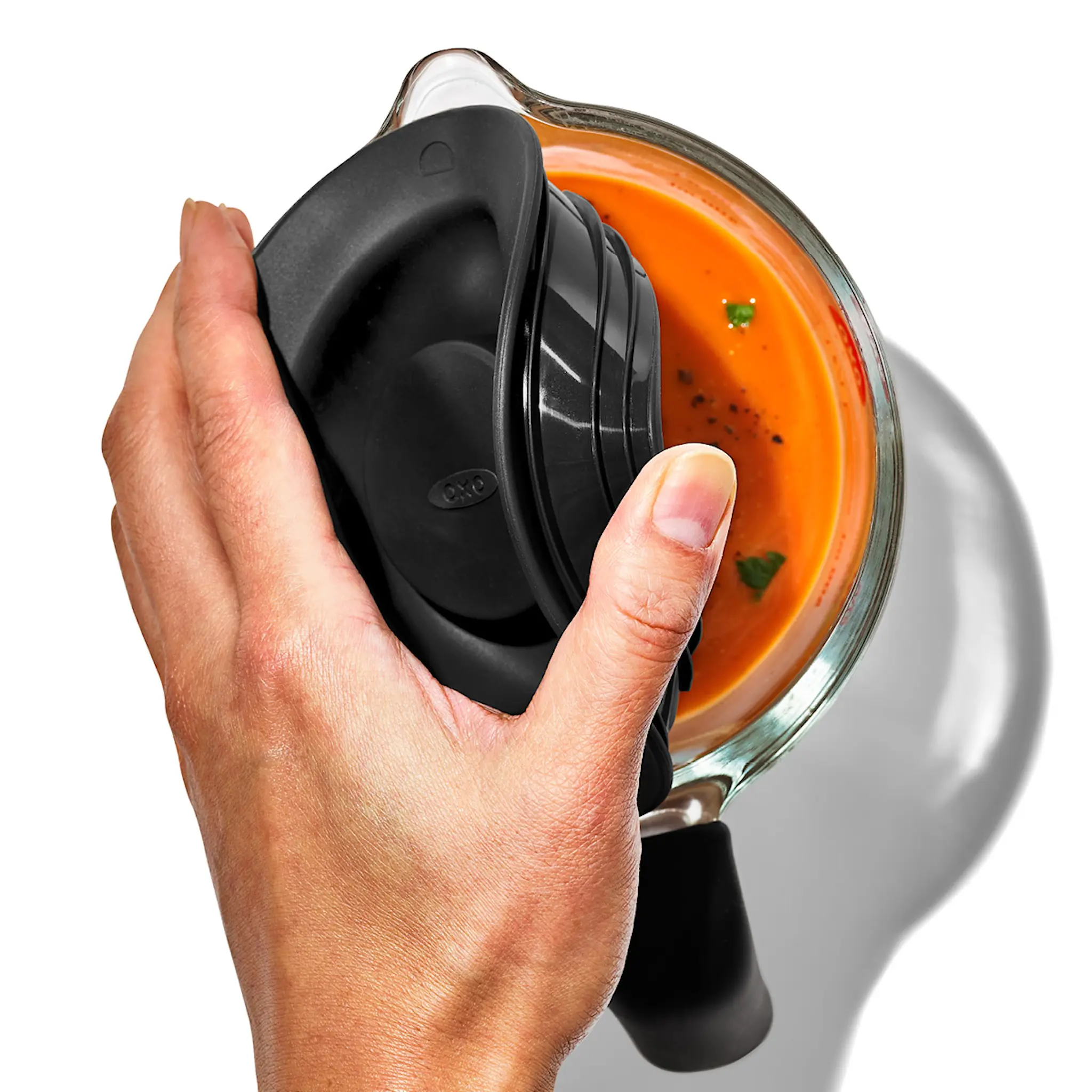 Oxo Måttkanna med lock 0,5 L glas